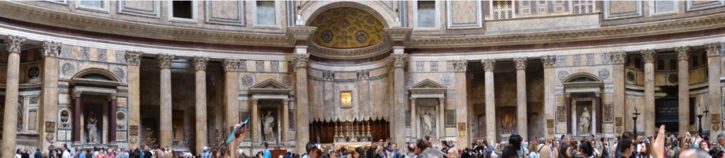 Panorâmica do Pantheon por dentro